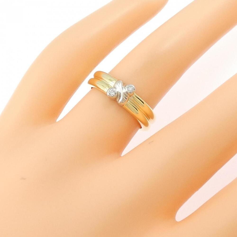 TIFFANY Gold Diamond Ring - Picture 5 of 5